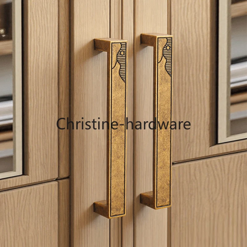 

New Chinese-style cabinet door handle, wardrobe drawer, retro cabinet handle, antique furniture shoe cabinet, single hole handle