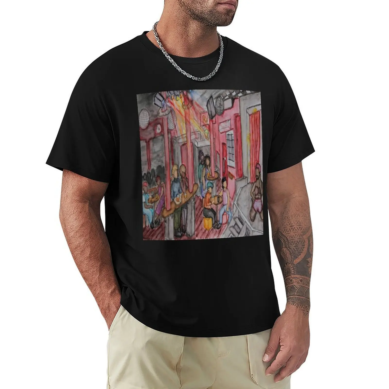 

A Night at The RVT / Bar Wotever T-Shirt Holiday Party T-Shirt for Men