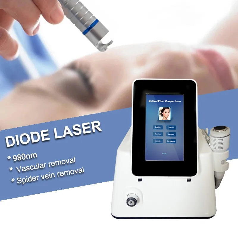 

High power 60W vascular veins removal diode 980nm with multi spots fiber 980 nm remove red blood