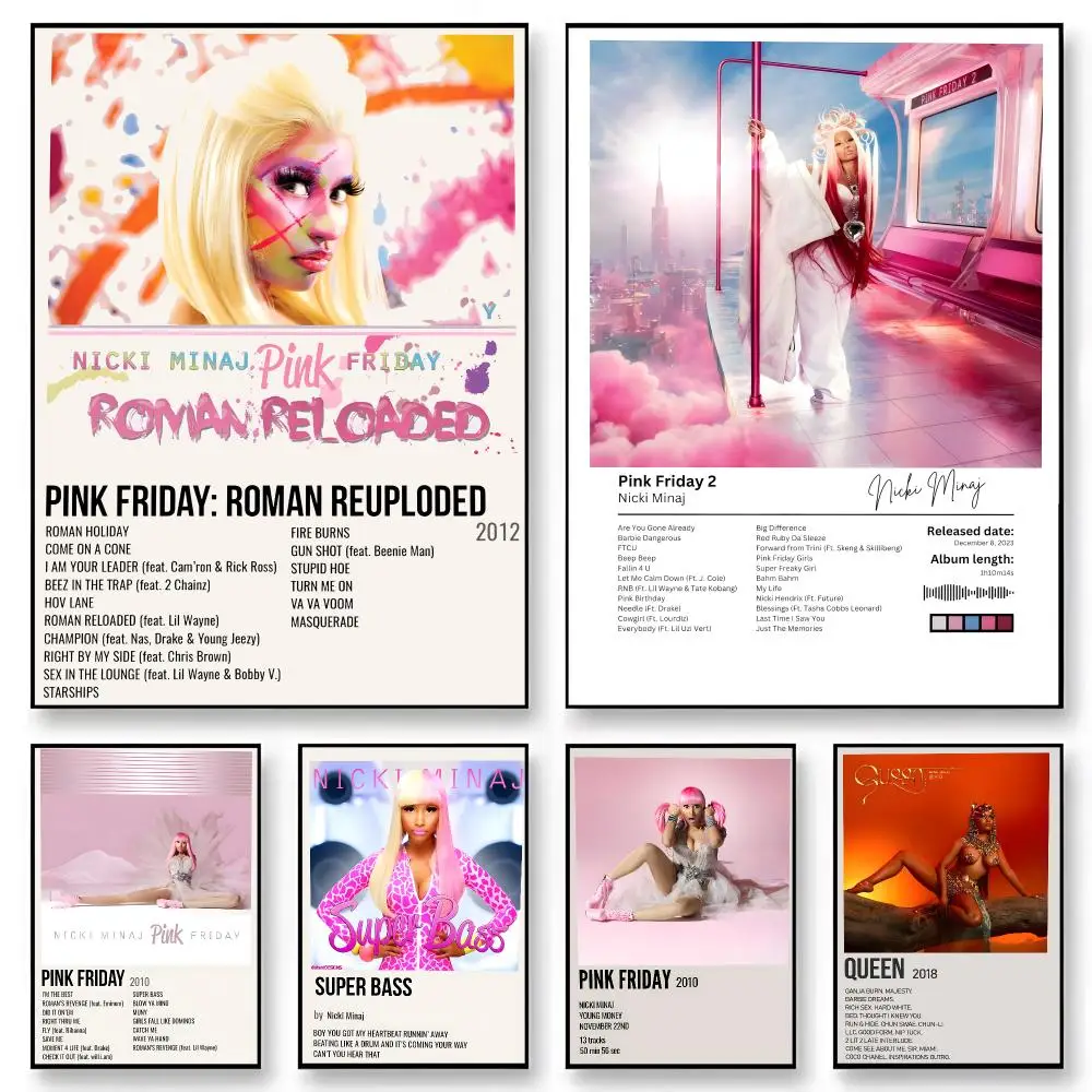 Rapper Nicki Minaj   Music Artist Print Graphic Streaming Film Style Wall Artwork Bedroom Decor Poster