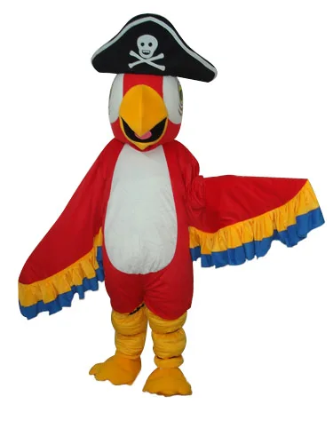 

New Adult Character Red Pirate Parrot Mascot Costume Halloween Christmas Dress Full Body Props Outfit Mascot Costume