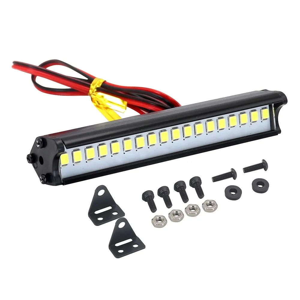 RC Car Roof LED Light Bar Light 53-149mm Searchlight for 1/10 TRX TRX4 Defender TRX6 G63 Axial SCX10 RC Crawler