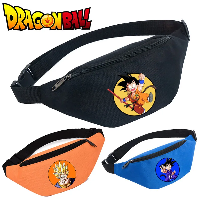 Dragon BallZ Super Waist Bag Anime Goku Fanny Packs for Men Crossbody Bags Outdoor Sports Hip Sack Casual Belt Pouch Gift