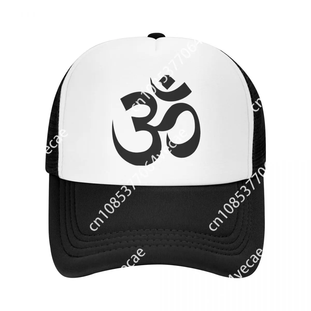 Classic Mandala Om Sign Trucker Hat Adult Buddhism Aum Yoga Meditation Adjustable Baseball Cap for Men Women Snapback Caps