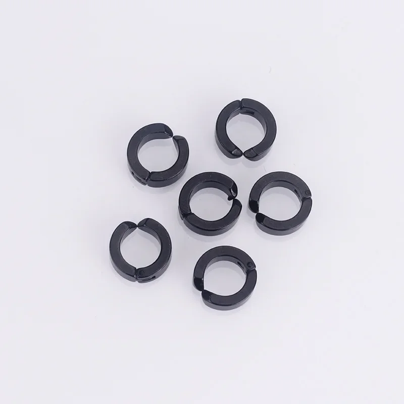 Yoshida Hirofumi Clips d'oreille Cosplay boucles d'oreilles tronçonneuse homme 6 pièces boucles d'oreilles noires pour adulte accessoires de bande dessinée accessoires de Costume de fête