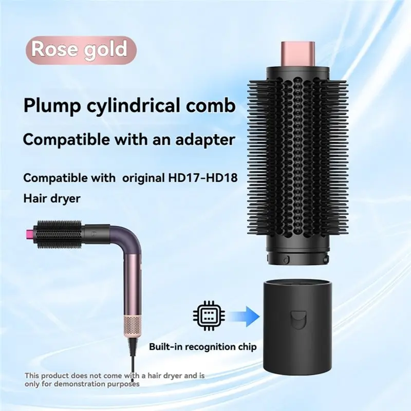 【THANKSGIVING DAY】For Dyson HD17 HD18 For Fluff Up Volumize And Styling Hair Large Round Volumizing Brush With Hair Dryer Adapte