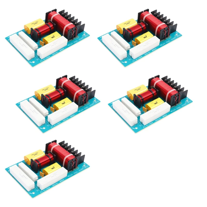 

5X 200W Speaker Crossover 2 Way High-Low 8 Ohm Frequency Divider For 10 Inch Speaker