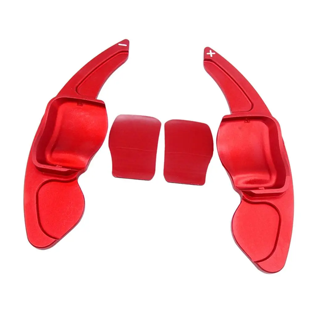 

2Pieces Red Steering Wheel Shift Paddle Shifter Extension for Golf