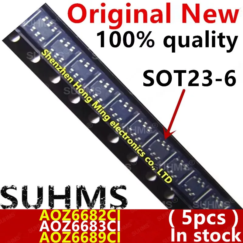 (5 peças) 100% Novo AOZ6682CI AOZ6682 AOZ6683CI AOZ6683 CLOR AOZ6689CI AOZ6689 SOT23-6