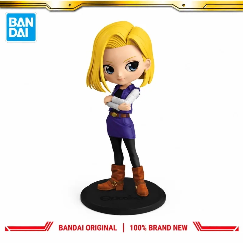 In Stock Bandai Original Banpresto Dragon Ball Android 18 Action Figure Model Doll Brand New Boxed Anime Characters Toys Model