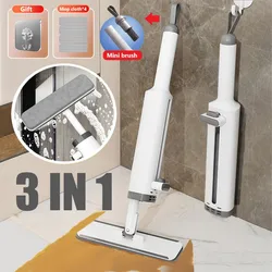 3IN1 Mini Mop Powerful Self-squeezing Rotatable Hands Free Flat Mop Home Cleaning Mops Floor Washing Desk Window Car Clean Tools