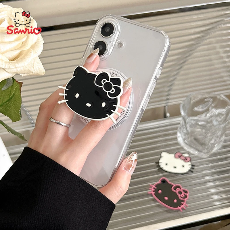 

Sanrio Hello Kitty Magnetic Mobile Phone Holder Stable Cute Angel Little Bear Big Face Dancer Cooker Christmas Halloween Gifts