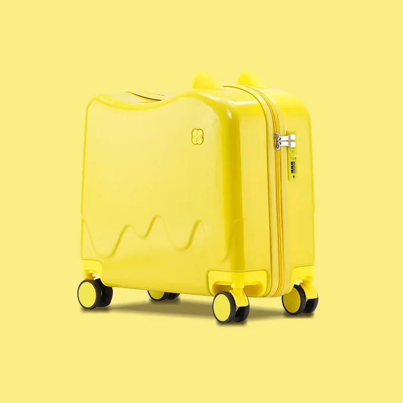 

Children Can Sit Luggage 18 inch Suitcase Spinner Wheels Rideable Trolley Case Lightweight Boarding