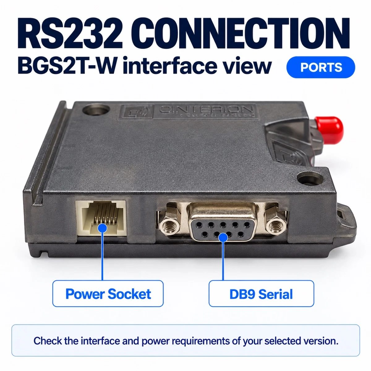 RS232 Wireless Modem Terminal BGS2T-W GSM GPRS or A7672G SIM7000G SIM7070G Module Options for Industrial M2M Communication