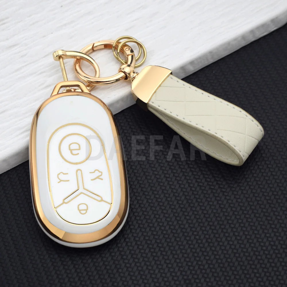 TPU Car Key Case for Geely Star Wish Key Set 2024 New Free Exploration Youth Dream Edition Accessories Protection Set
