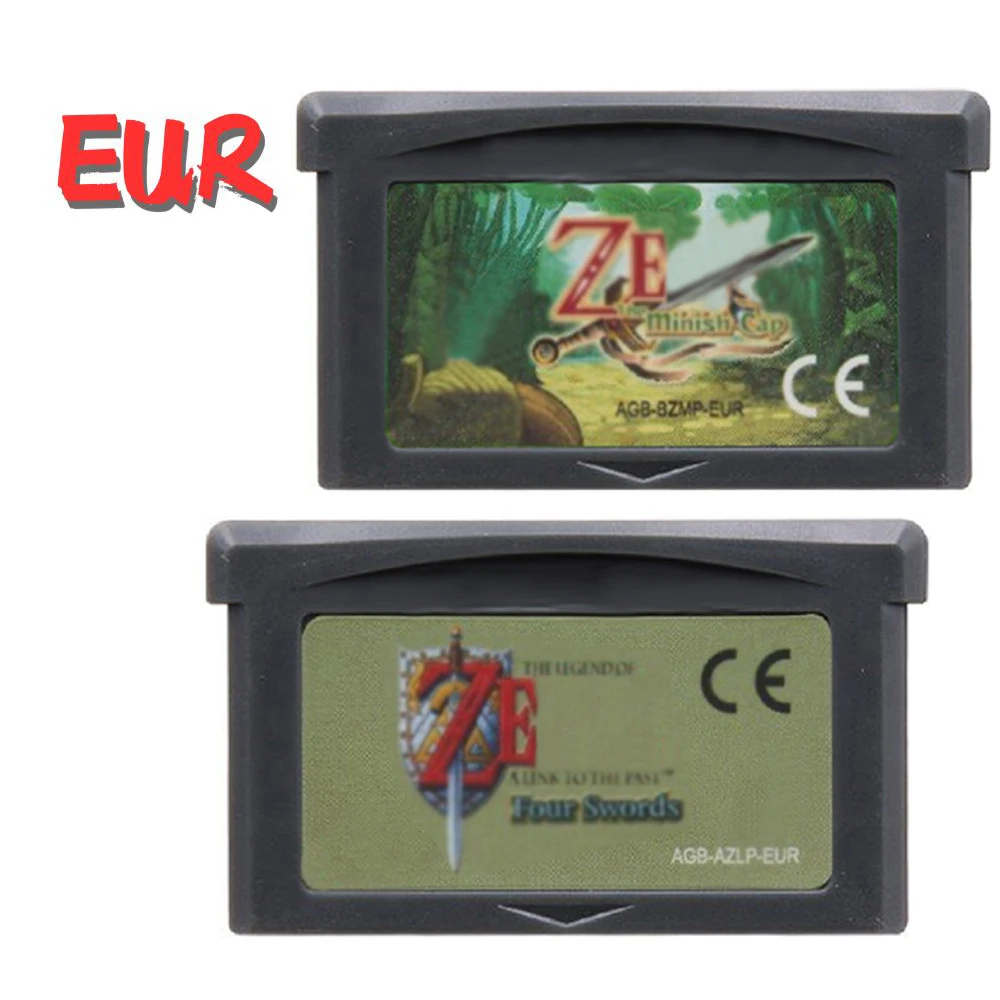 

GBA Game Series 32-битный картридж для видеоигр, консольная карта, шахматная крышка, четыре меча, пробуждение DX для GBA/NDS