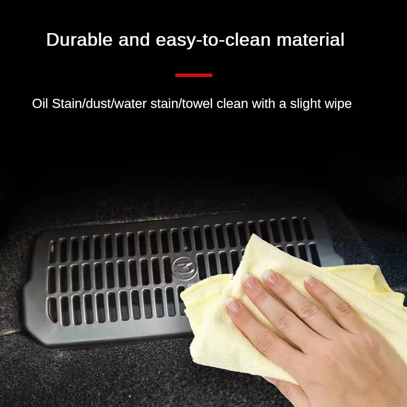 For 2024 Tesla Model 3 Highland Under Seat Rear Air Vent Protect Cover Anti-blocking Backseat Outlet Grille Protector Accessorie