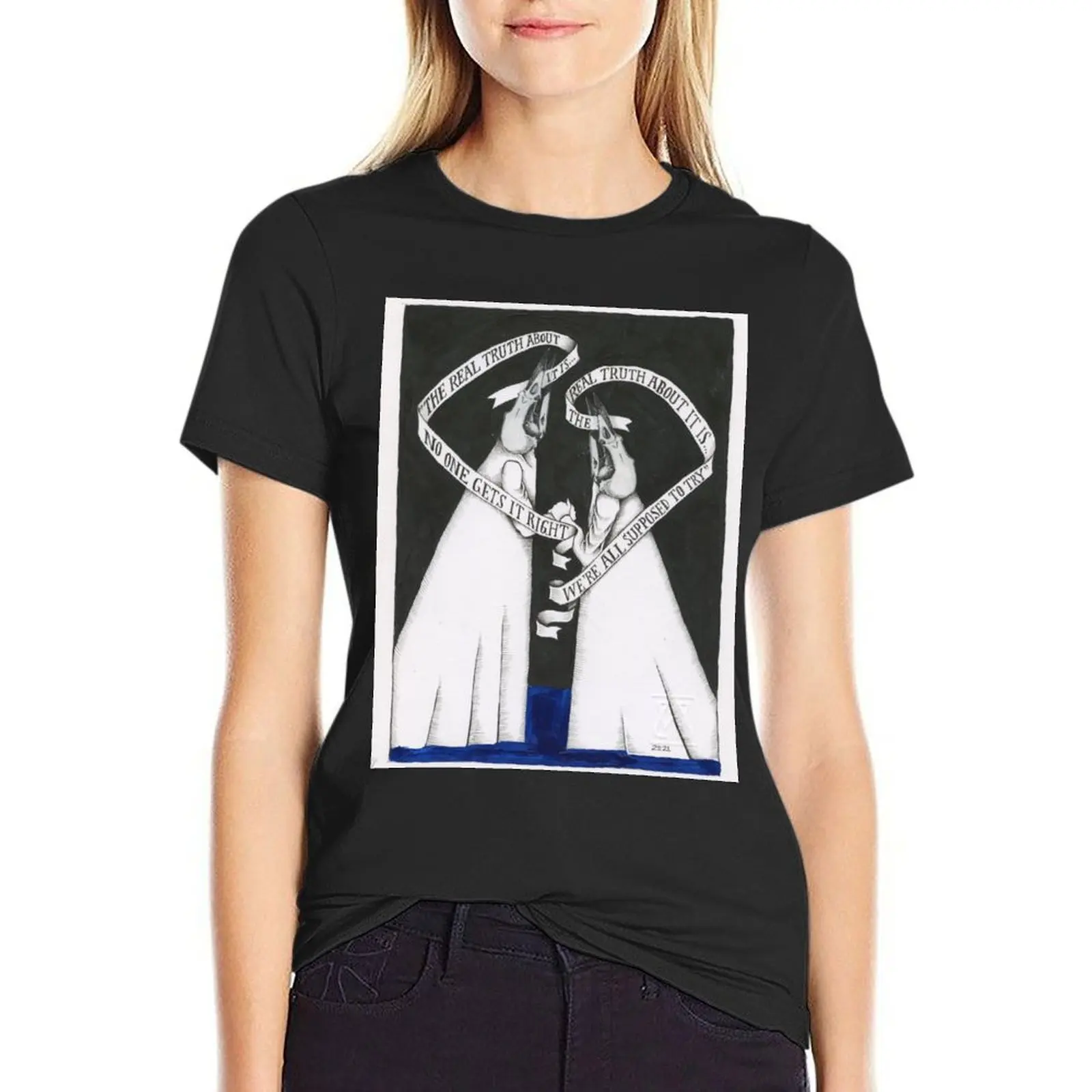 

Thinking of you T-Shirt cute clothes tees shirts graphic tees summer top workout shirts for Women loose fit