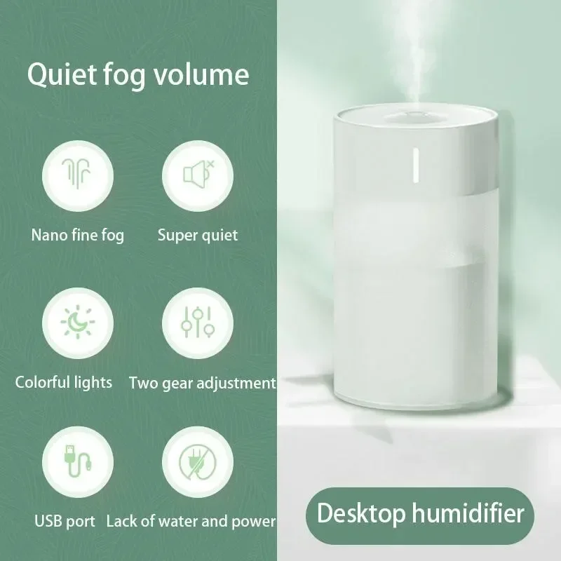 Portable Smart Humidifier for Home Car Oil USB Fresh Aroma Diffuser Mute Diffuser Machine Evaporative Humidifier ﻿260ml