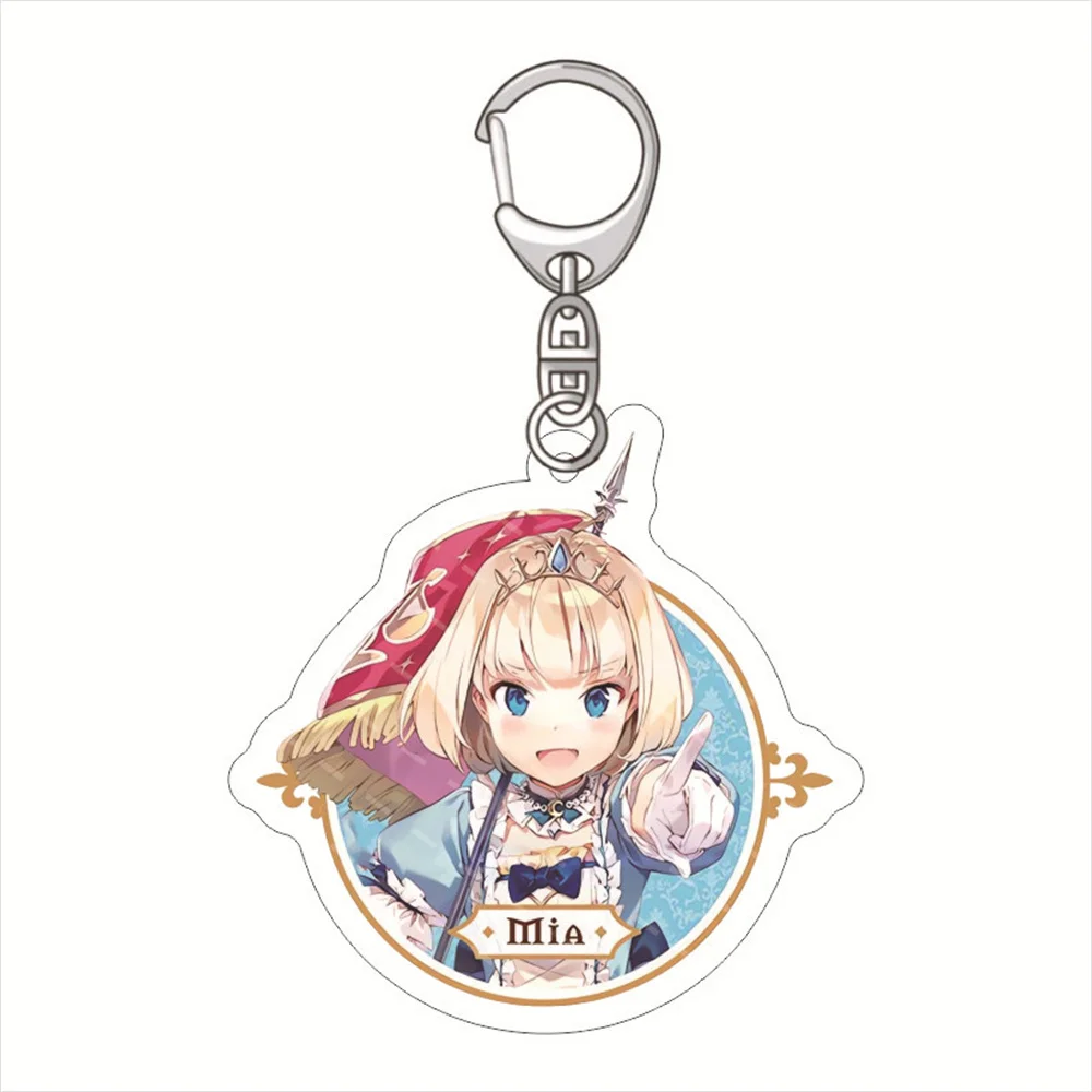 Cartoon Anime The Magical Revolution of the Reincarnated Princess Keychain Doll MagiRevo Acrylic Keyring Pendant for Child Gift