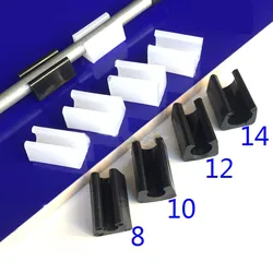 Plastic Chair Feet Pads 6/8/10/12/14mm Non-Slip u-type Pipe Clamps Protection Gasket Covers Caps For Chair Furniture
