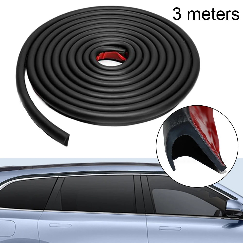 

3 Meters Camper Van Gutter Rain Guard Drip Stop PVC Rain Strip Roof J Shape Rain Gutter For Motorhome Parts Rv Camper Accessorie