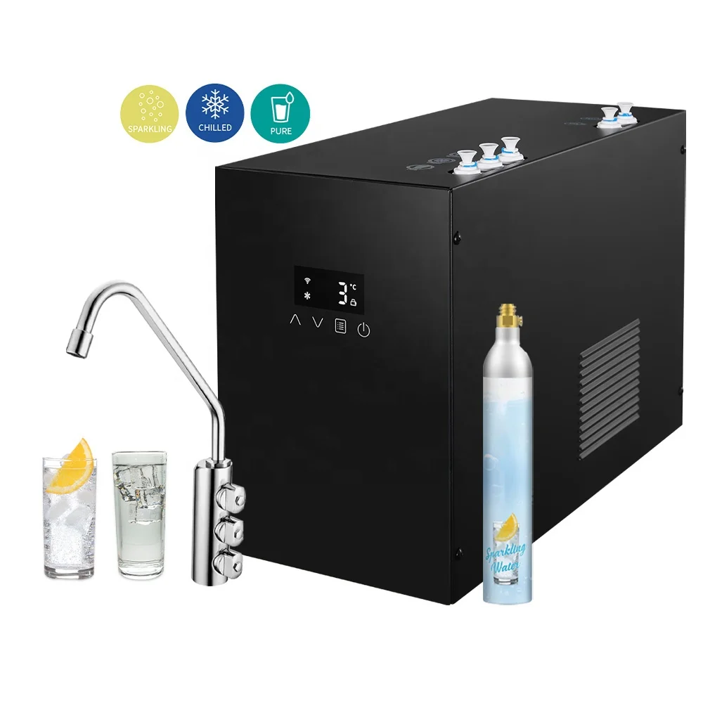 Ultra-Filtration Child Safety Lock Sparkling Water Cooler Dispenser 3 in 1 Electric Sparkling Water Tap Soda Maker Machine