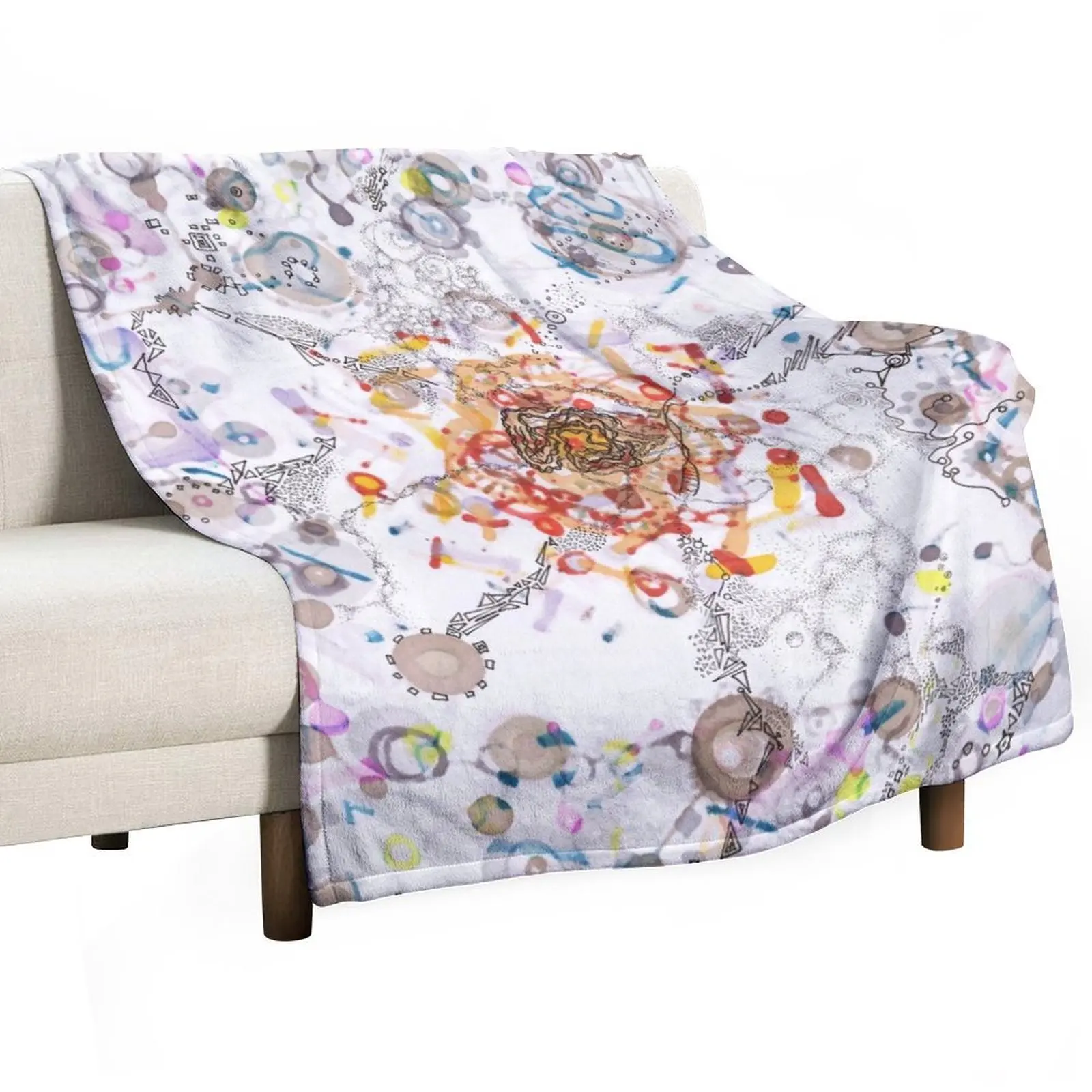 Intracellular Diversion -pls view large Throw Blanket warm winter Single Soft Plaid Blankets