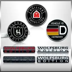 Car Accessories WOLFSBURG EDITION Logo Emblem Side Rear Trunk Badge Metal Decals Decoration Car Styling