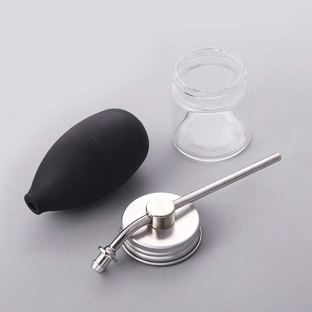 

2Pcs Hair Fiber Powder Spray Bottle Refillable Plastic Applicator Pump Precise Spray for Professional Home Salon Barber Hair