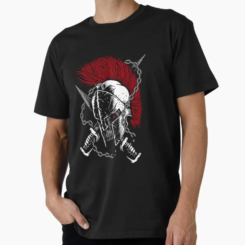 

Spartan Gladiator Spartan warrior helmet Ancient greece Gift T Shirt This is sparta Norse mythology Graphic Tee All size Tops