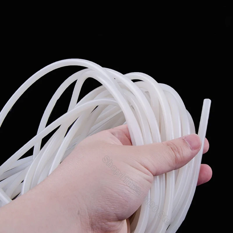 White Round Solid Silicone Cord Rubber Rod Bar Silicone Rubber Gasket Trim Seal Strips O Ring High Temperature Waterproof 1-25mm