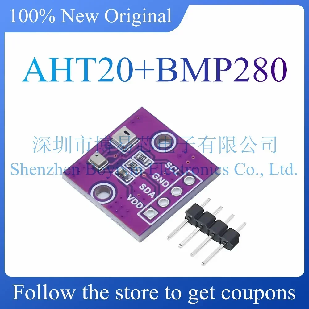 

AHT20+BMP280 temperature, humidity and air pressure module high-precision digital temperature, humidity and air pressure sensor