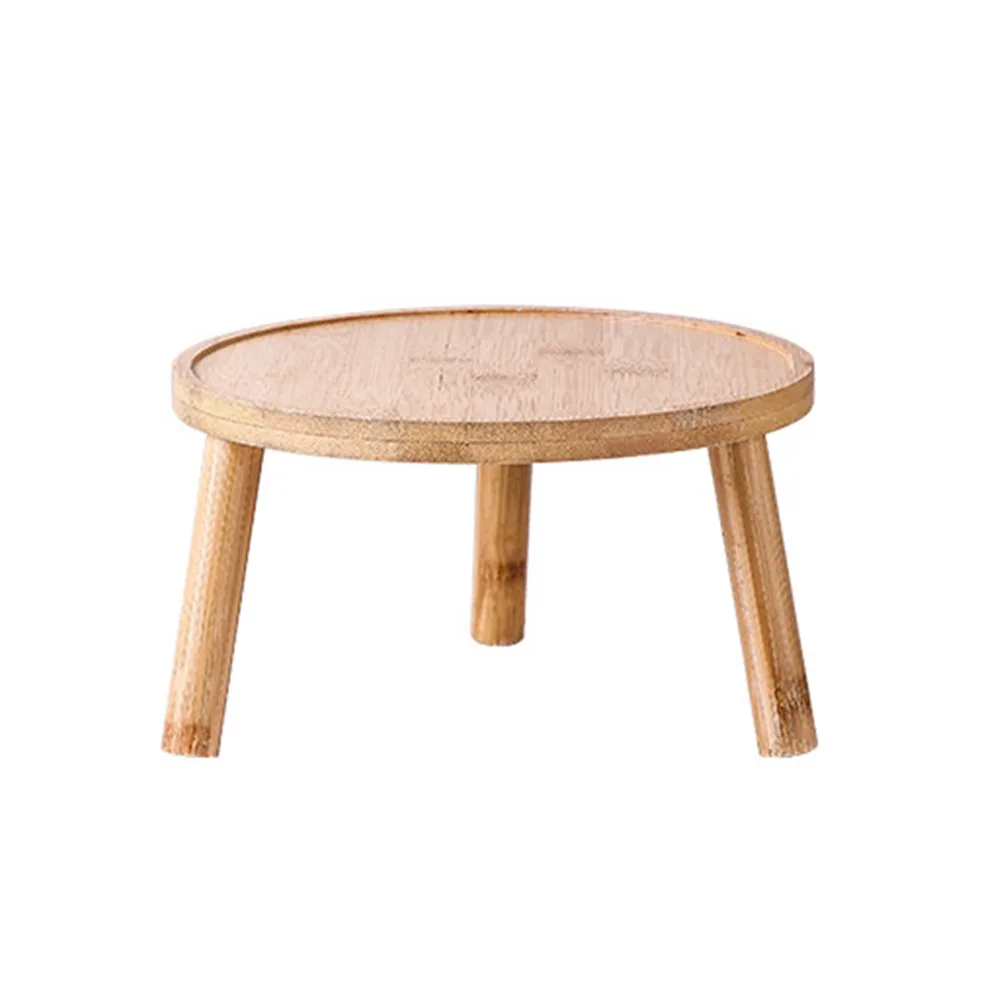 

Wooden Flowerpot Tray Round Home Decoration Flowerpot Holder Gardening Supplies Desktop Ornament Bonsai Base Home Office