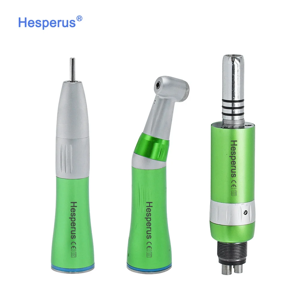 

Den tal Equipment Green Low Speed Inxternal Water Spray 2 Holes 4 Holes Air Motor Contra Angle Straight Handpiece Kits