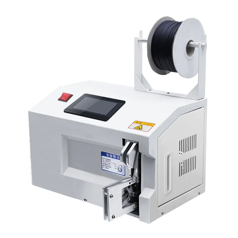 Full semi-automatic winding and binding machine, binding machine, network cable, data power cord