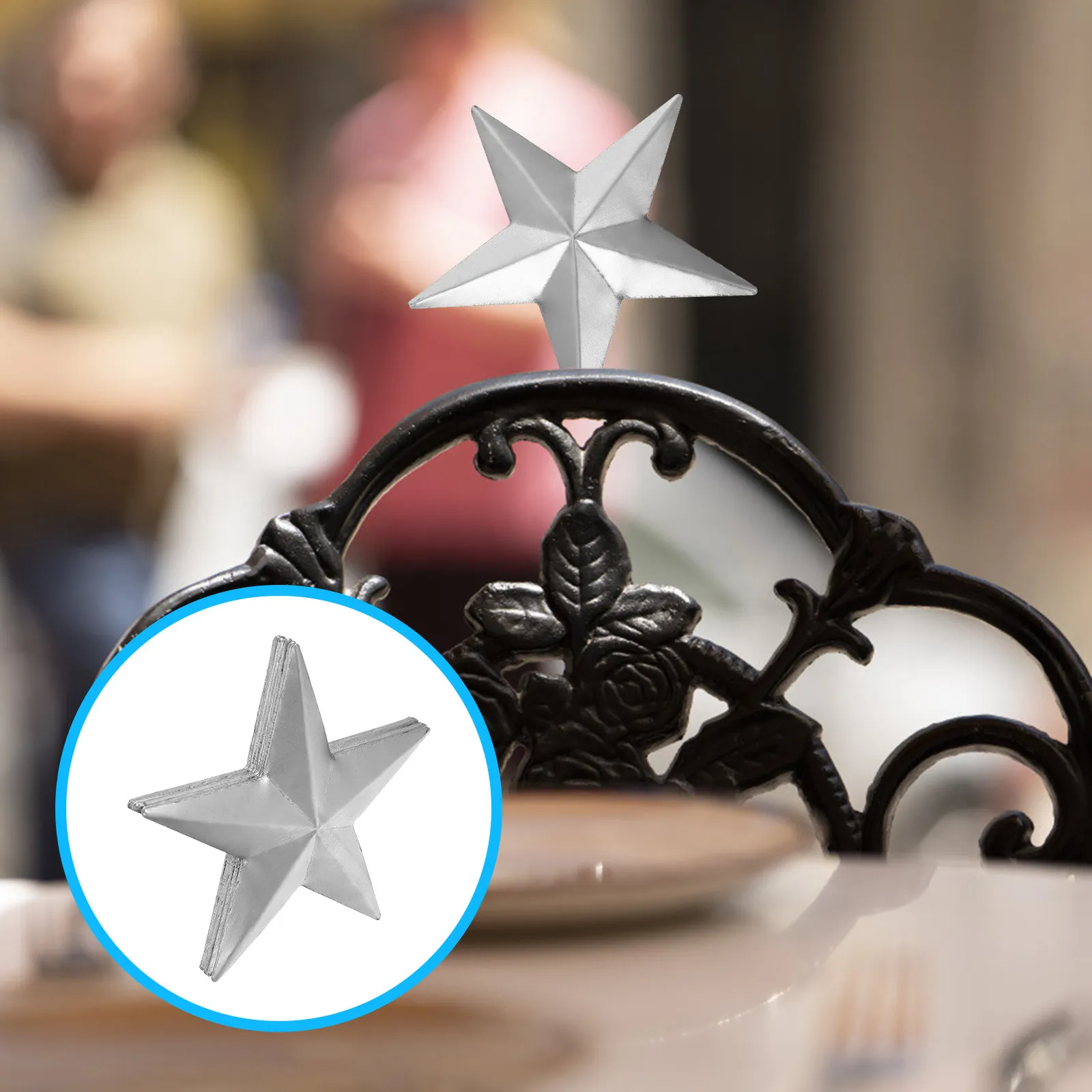 

Набор из 10 прочных металлических форм для вырубки в виде пятиконечной звезды, для творчества и декоративно-прикладного искусства