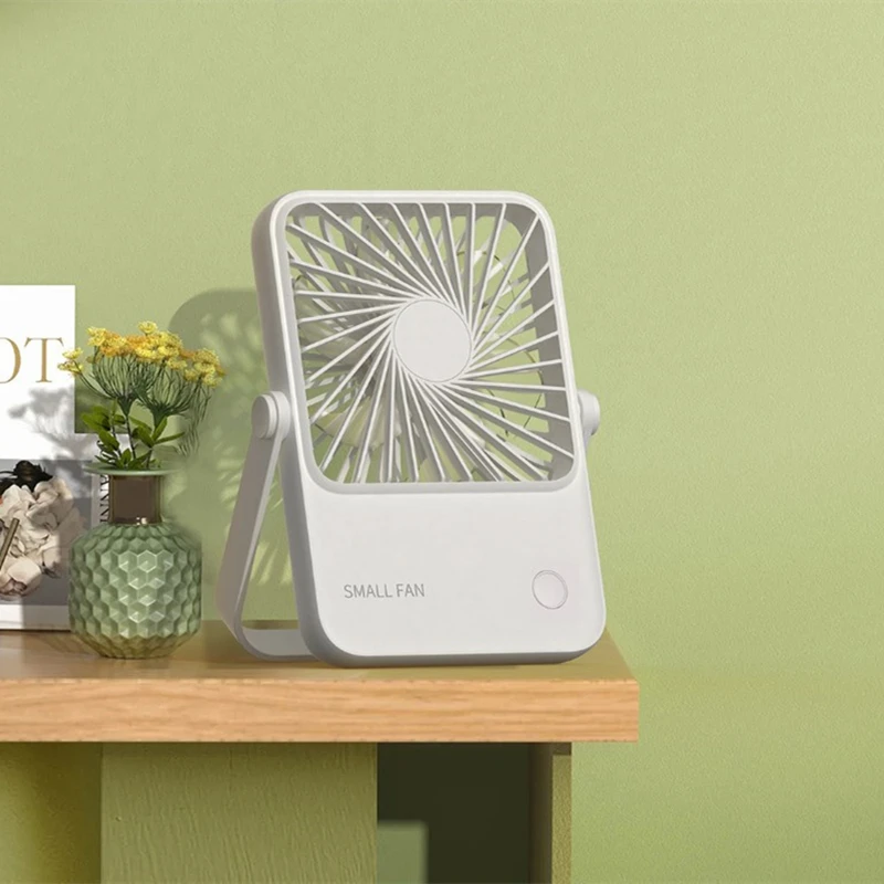 Mini ventilatore portatile ricarica USB ventilatore elettrico da tavolo silenzioso dormitorio per studenti piccolo ventilatore di raffreddamento raffreddatore d'aria estivo