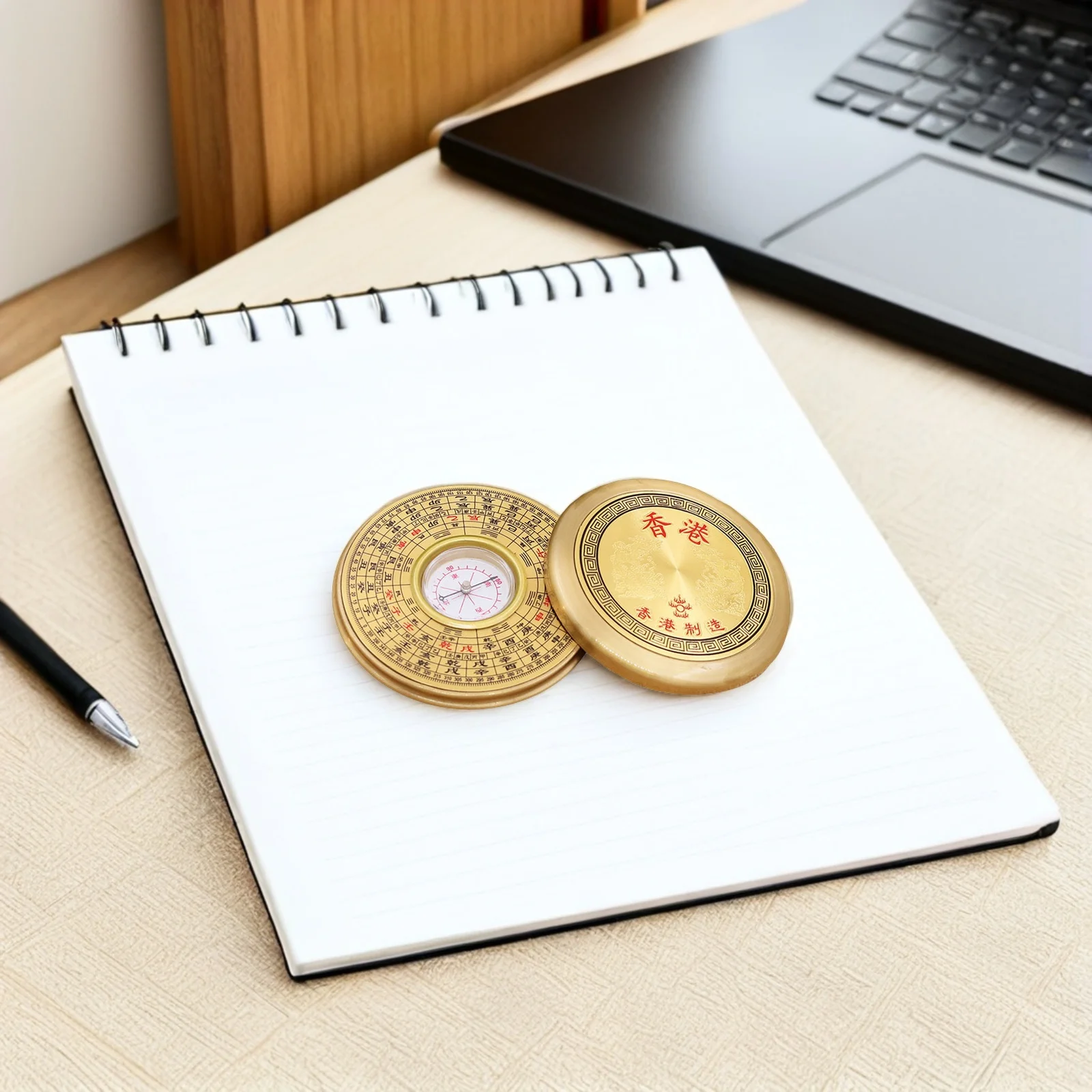 

1pc Portable Compass for Hiking Camping Survival Multifunction Chinese Feng Shui Pan Geology Navigation Tool Circular