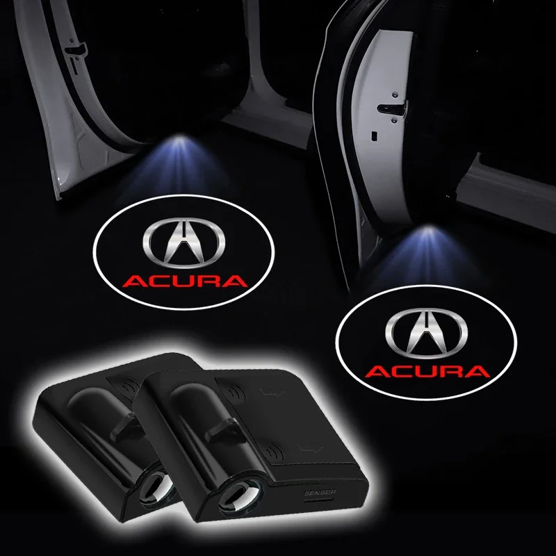 Car Door LED HD Welcome Courtesy Shadow Projector Lamp Logo Light For Acura RDX Integra TLX CDX MDX RDX ZDX ILX Auto Accessories