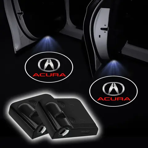 자동차 도어 LED HD 환영 의례 그림자 프로젝터 램프 로고 빛 Acura RDX Integra TLX CDX MDX RDX ZDX ILX 자동차 액세서리