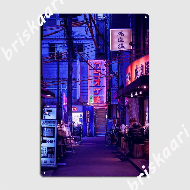 Tokyo Metal Sign Wall Decor Party Create Cinema Garage Tin Sign Poster