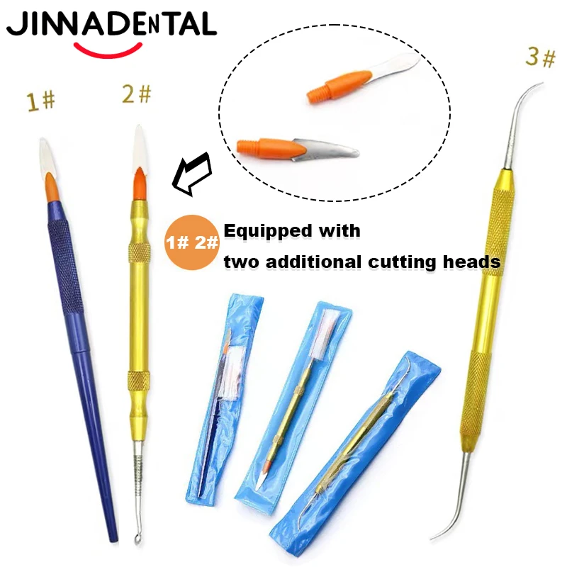 1Pcs Dentistry Ceramic Porcelain Mixing Spatula Knife Blade Tools Dental Sculpture Knife Wax Carving Dental Lab Materials Tool
