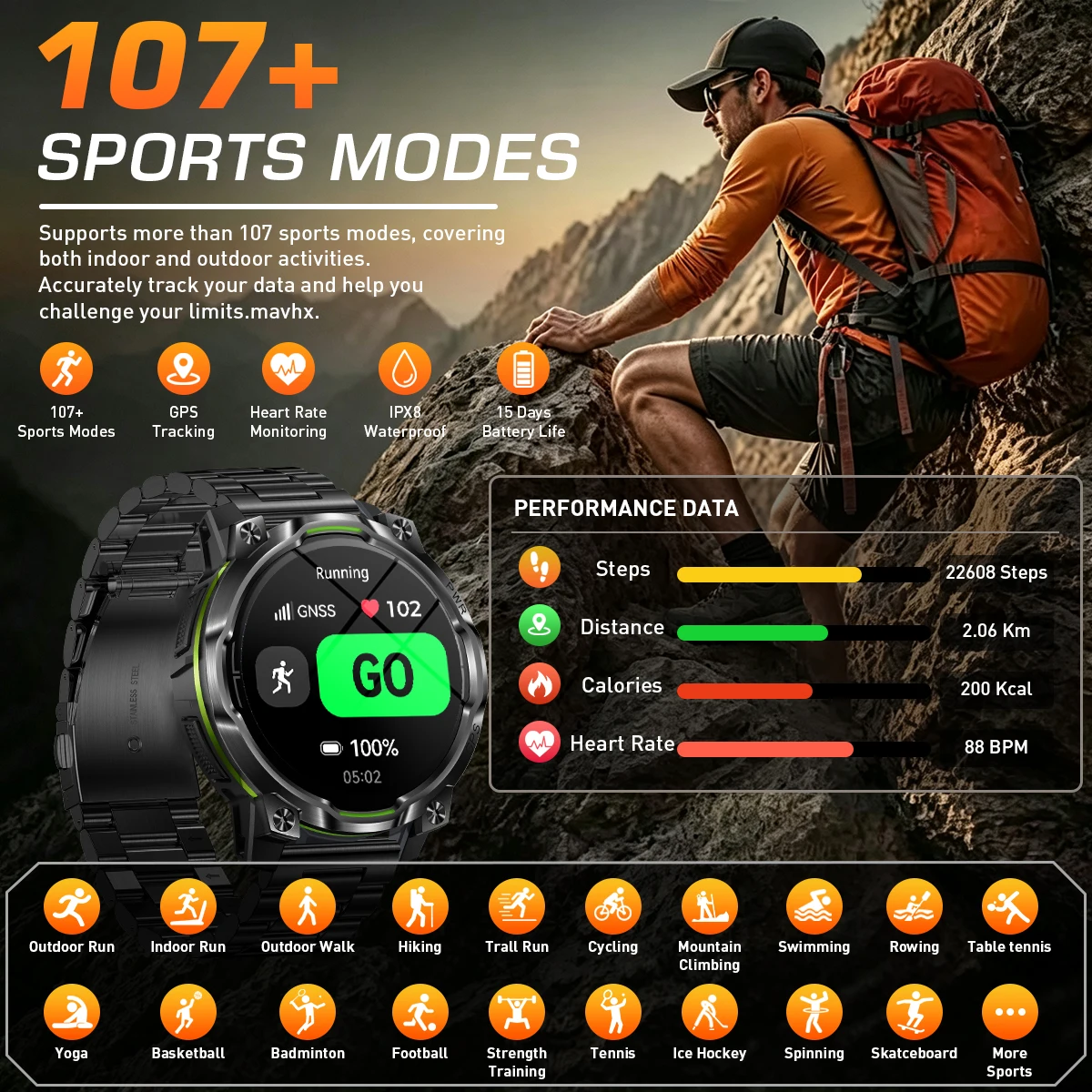 LIGE Neue GPS-Smartwatch mit O – Altimeter Compass Watch Bewertung und Preis