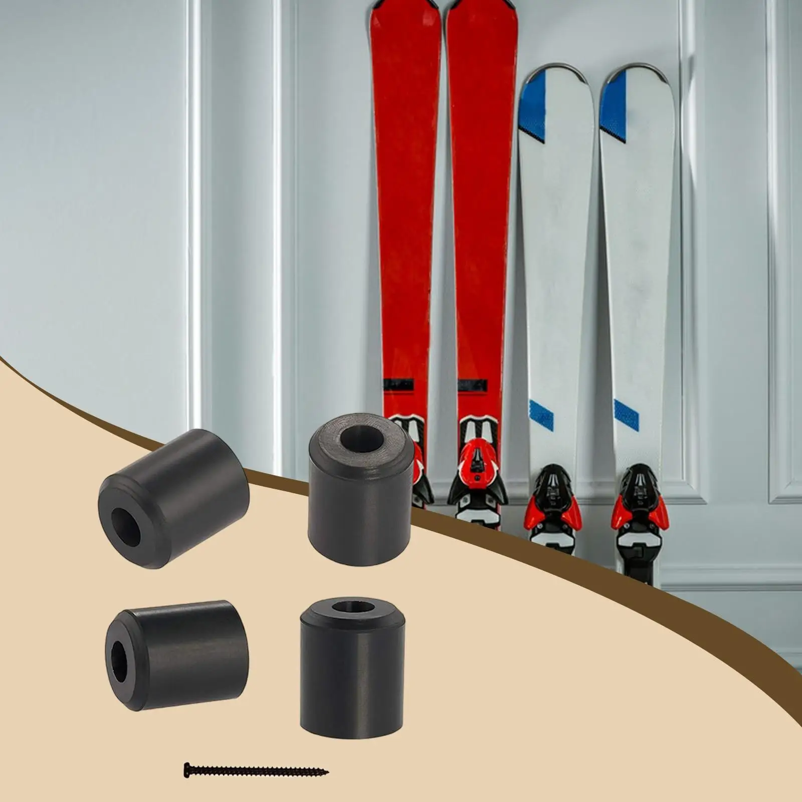 

Мини-держатель для сноубордов, вертикальная настенная стойка для лыж, резиновое крепление для организации и демонстрации снаряжения