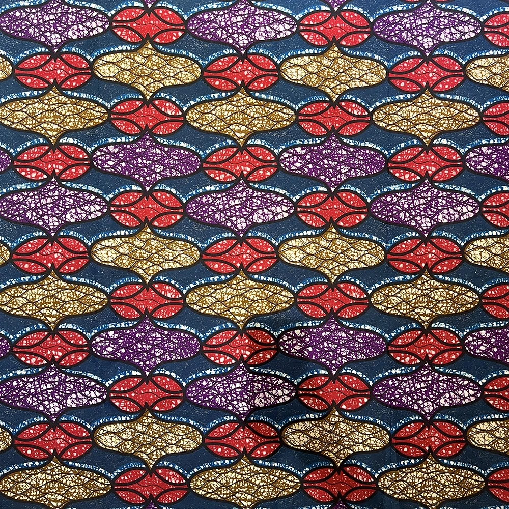 6 ياردة أنقرة الشمع النسيج 2025 جودة عالية قماش طباعة الشمع الأفريقي الأفريقي مضمون حقيقي الشمع الحقيقي