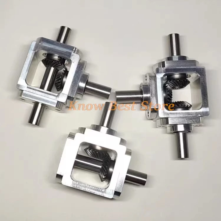 Small 1:1 T Type Cross Commutator Shaft Diameter 10mm Right Angle Drive Gearbox Bevel Gearbox Rotation