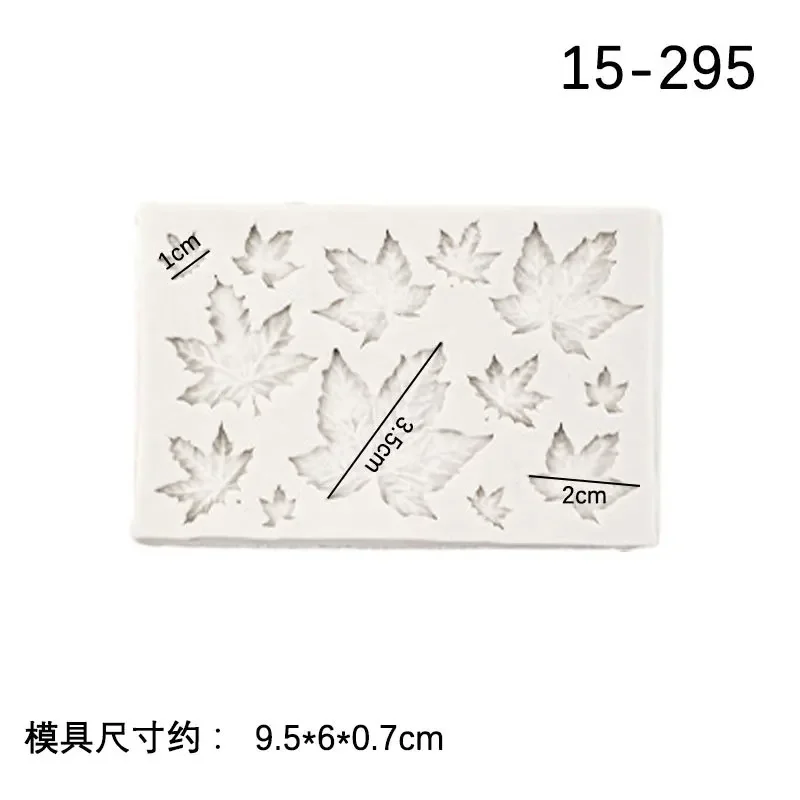 1PC 3D Sugarcraft Resin Clay Homemade BakewareTree Maple Leaf Mold Silicone Fondant Cake Decorating Tools Chocolate Baking Mould