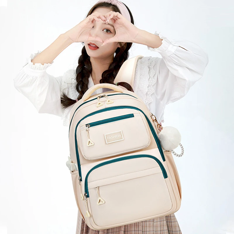 Large Capacity Student Backpacks Casual Waterproof men and women Oxford Cloth Backpack Fashionable Travel College school Bags
