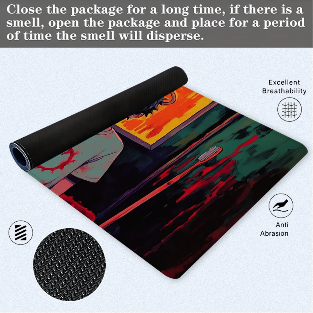 أنيق أنيمي ماوس الوسادة التصميم الجمالي حصيرة مكتبية قاعدة مطاطية مكتب الملحقات عدم الانزلاق مخيط حافة ماوس الوسادة هدايا لصديق